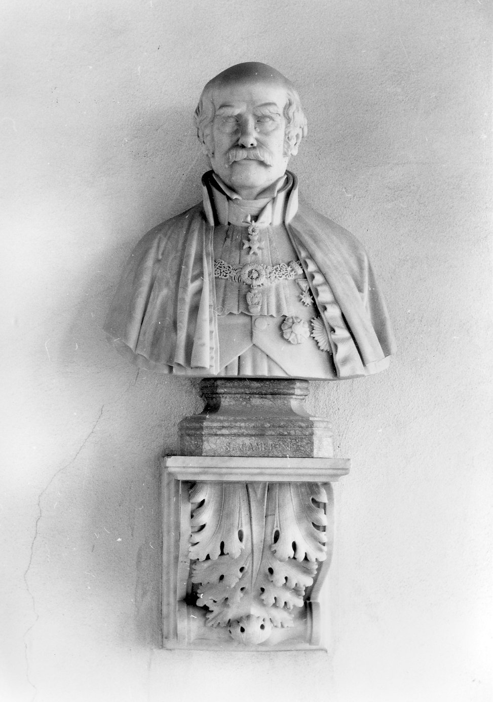 busto del duca Silvestro Camerini (scultura, pendant) di Torregiani Camillo (sec. XIX)