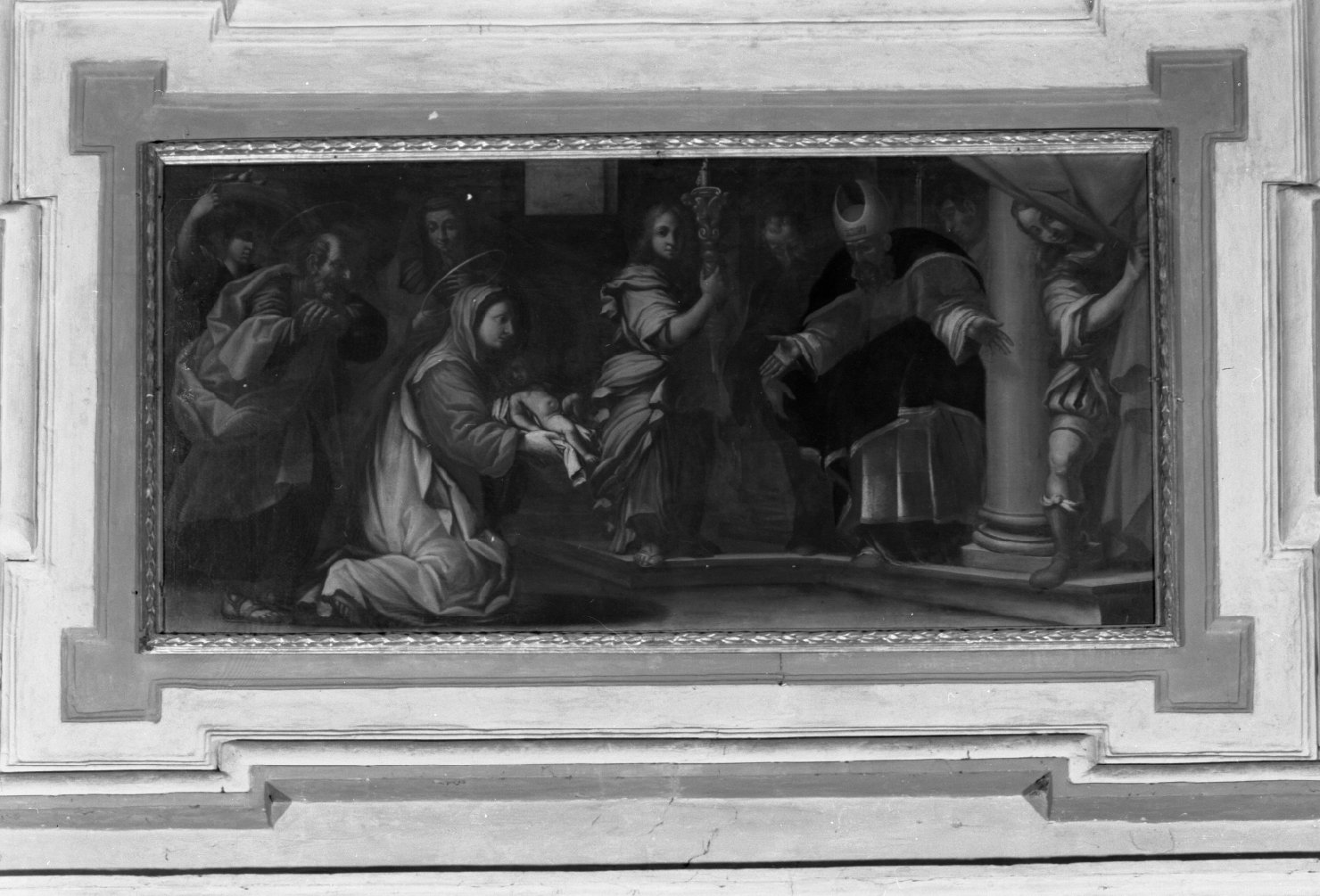 Presentazione di Gesù al tempio (dipinto, elemento d'insieme) di Mezzogori Cesare (sec. XVII)