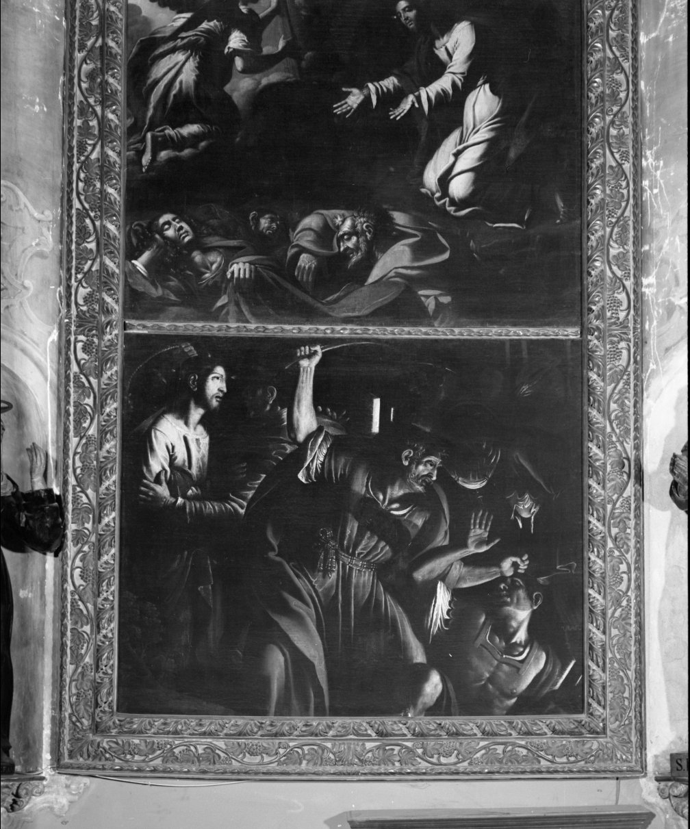 cattura di Cristo (dipinto, elemento d'insieme) di Avanzi Giuseppe (sec. XVII)