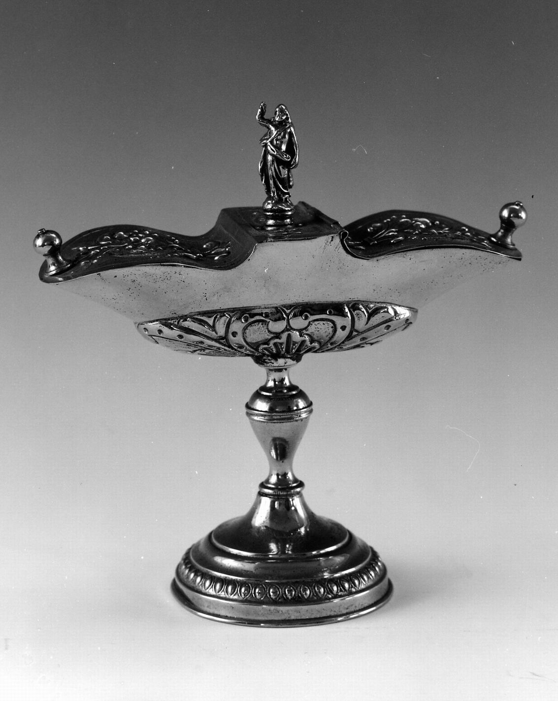 navicella portaincenso - a lucerna - produzione romagnola (metà sec. XIX)