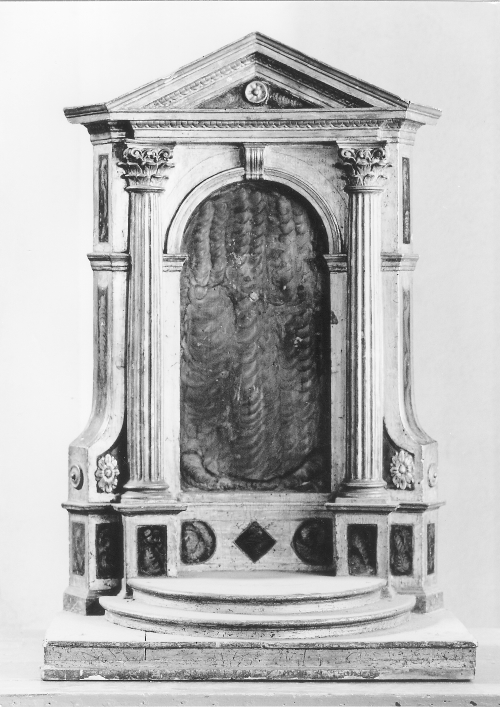 tronetto per esposizione eucaristica - bottega romagnola (metà sec. XVII)