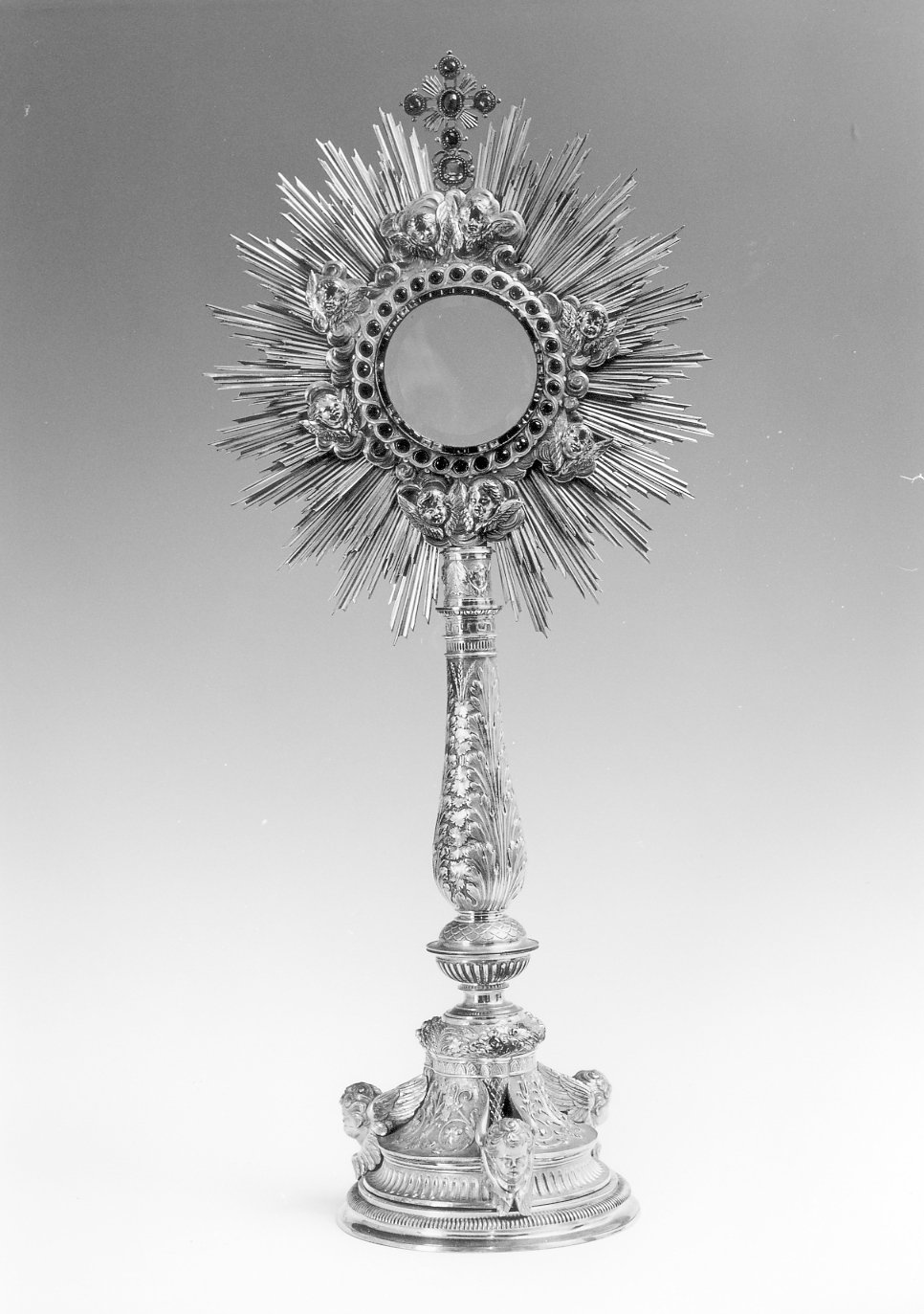 ostensorio - a raggiera - produzione romagnola (prima metà sec. XIX)