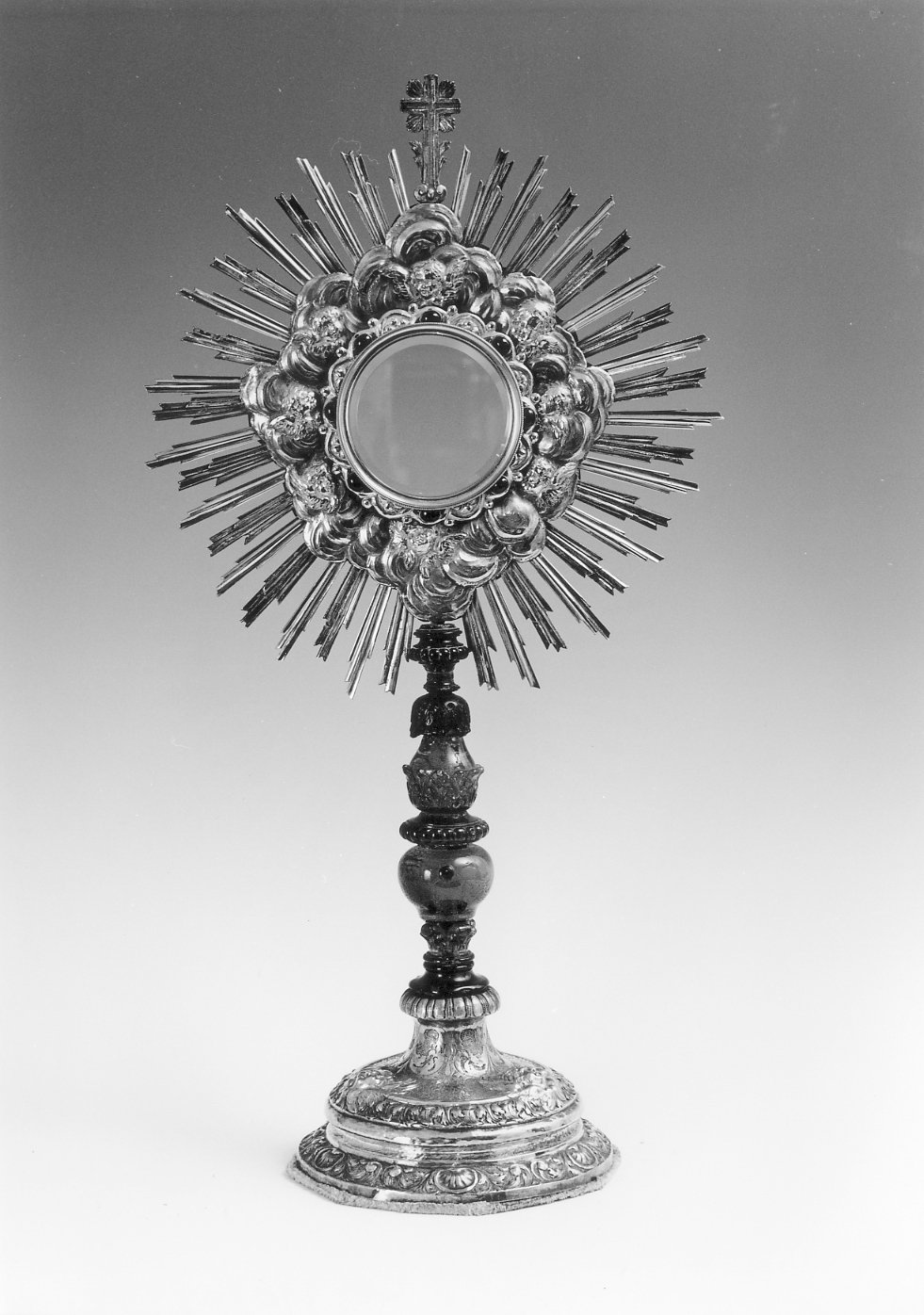 ostensorio - a raggiera - produzione romagnola (sec. XVIII, sec. XIX)