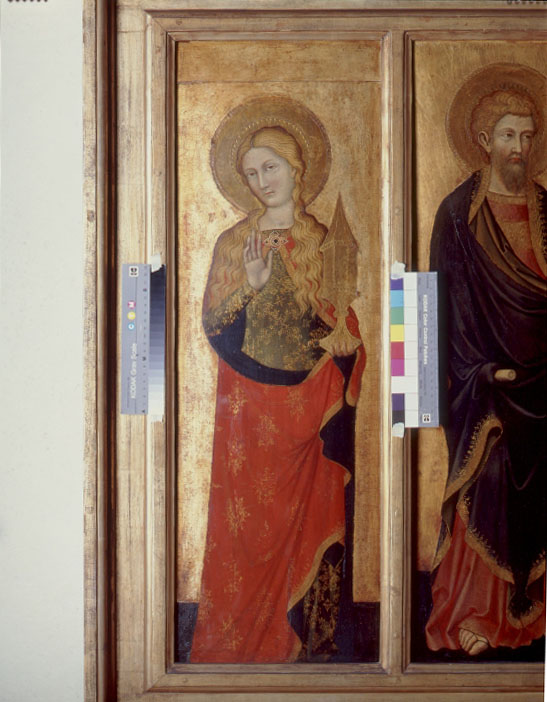 Santa Maria Maddalena (dipinto, elemento d'insieme) di Stefano di Sant' Agnese (attribuito) (ultimo quarto sec. XIV)