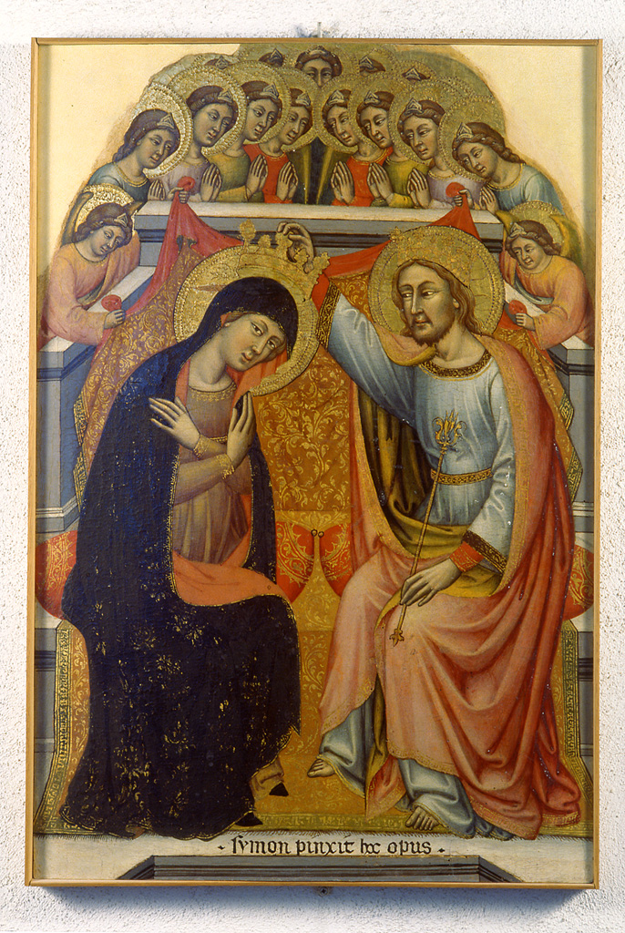 Incoronazione della Vergine (dipinto) di Benvenuti Simone di Filippo detto Simone dei Crocifissi (fine sec. XIV)