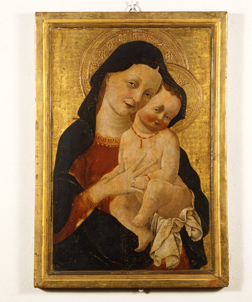 Madonna con Bambino (dipinto) di Maestro dagli occhi ammiccanti (sec. XV)