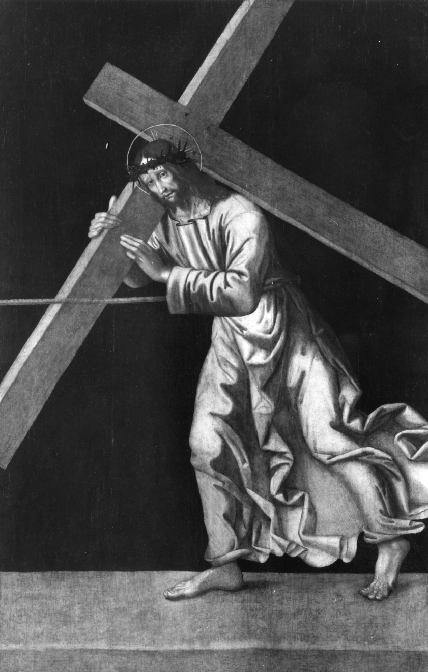 Cristo portacroce (dipinto) - produzione romagnola (secc. XV/ XVI)