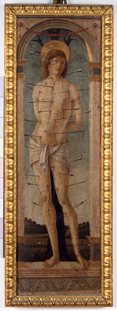 San Sebastiano (dipinto) di Vicino da Ferrara (sec. XV)