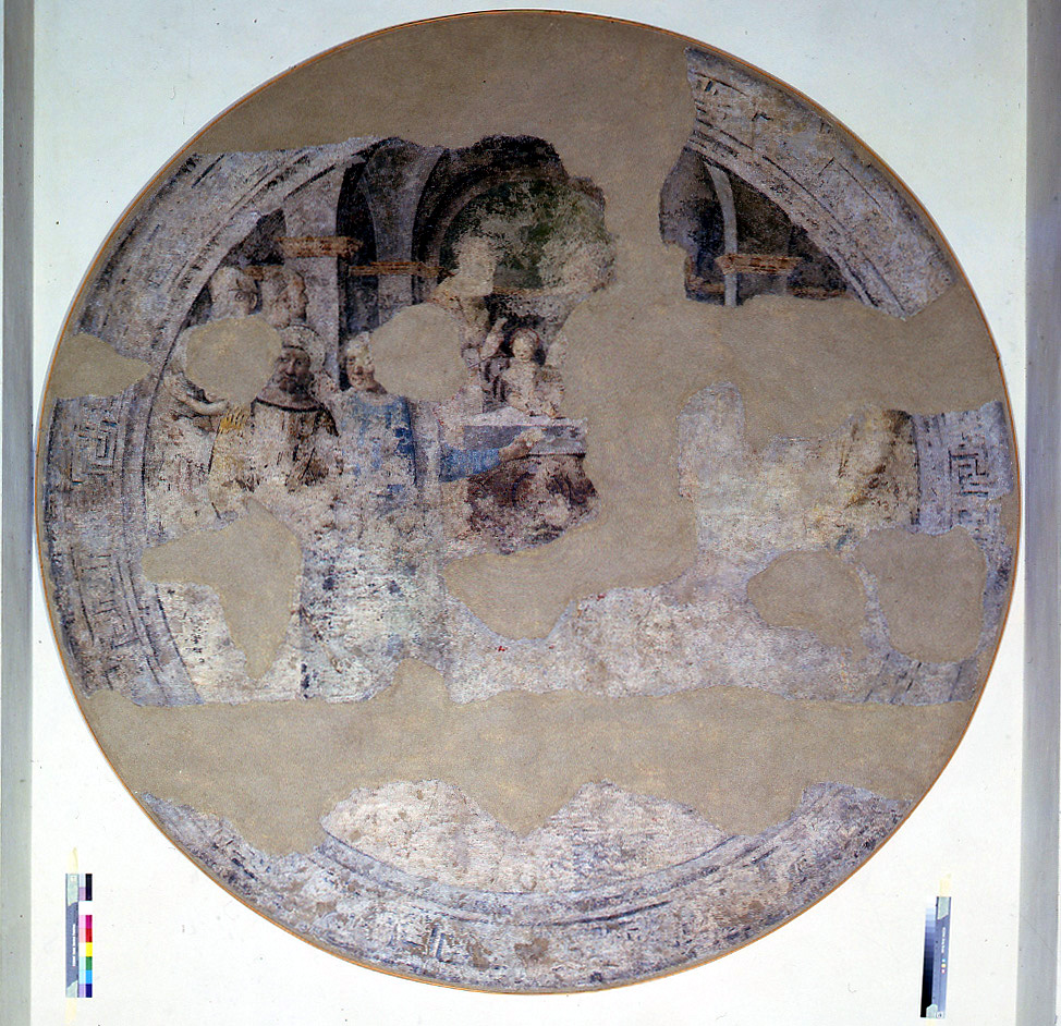 Presentazione di Gesù al tempio (dipinto murale, elemento d'insieme) di Tisi Benvenuto detto Garofalo (secc. XV/ XVI)