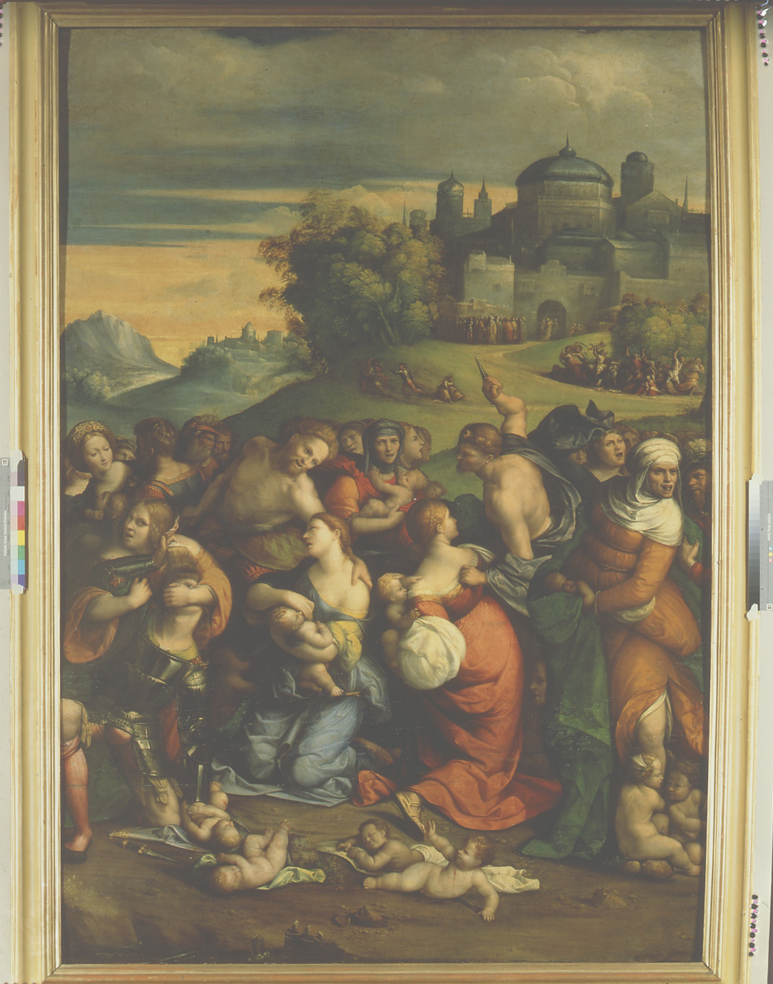 Strage degli Innocenti (dipinto, elemento d'insieme) di Tisi Benvenuto detto Garofalo (sec. XVI)