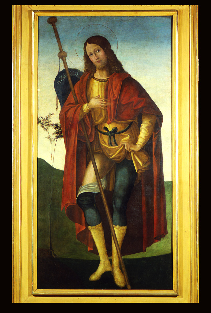 San Rocco (dipinto) di Panetti Domenico (cerchia) (sec. XVI)