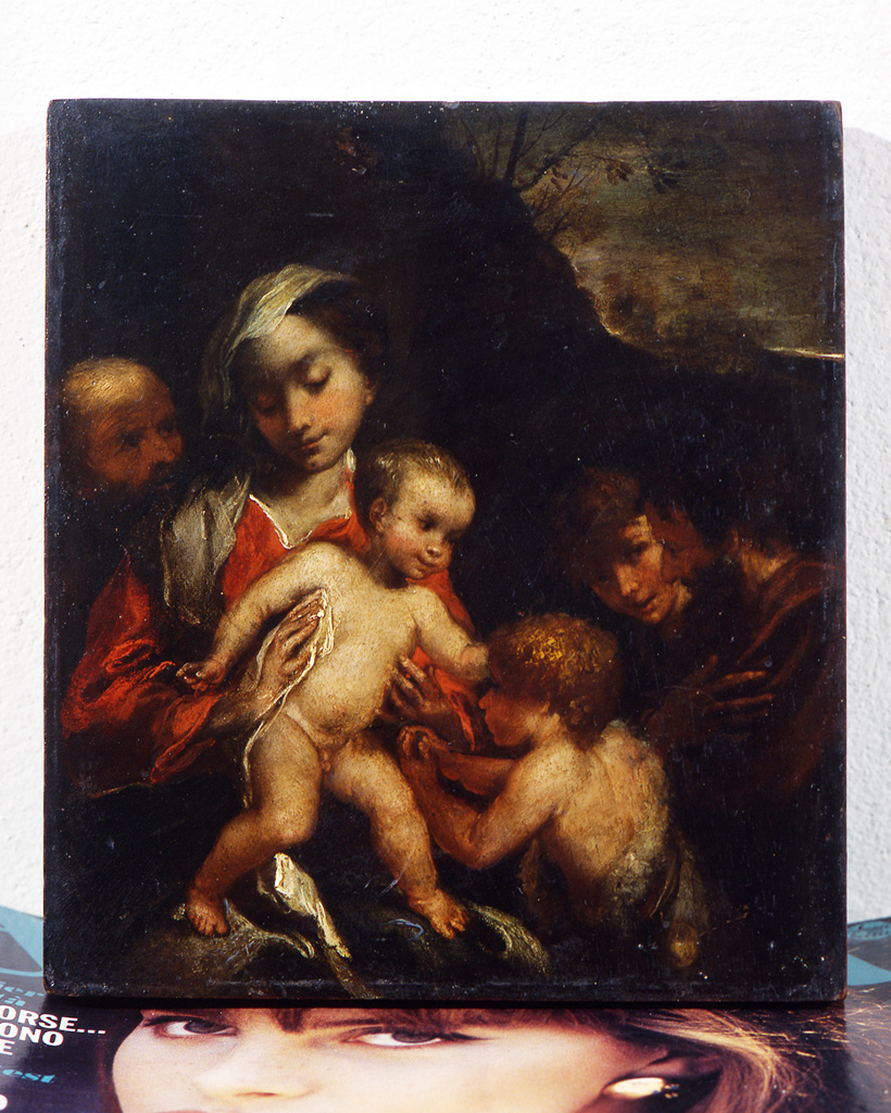 Sacra Famiglia con San Giovannino (dipinto) di Rossi Pasquale detto Pasqualino (sec. XVII)