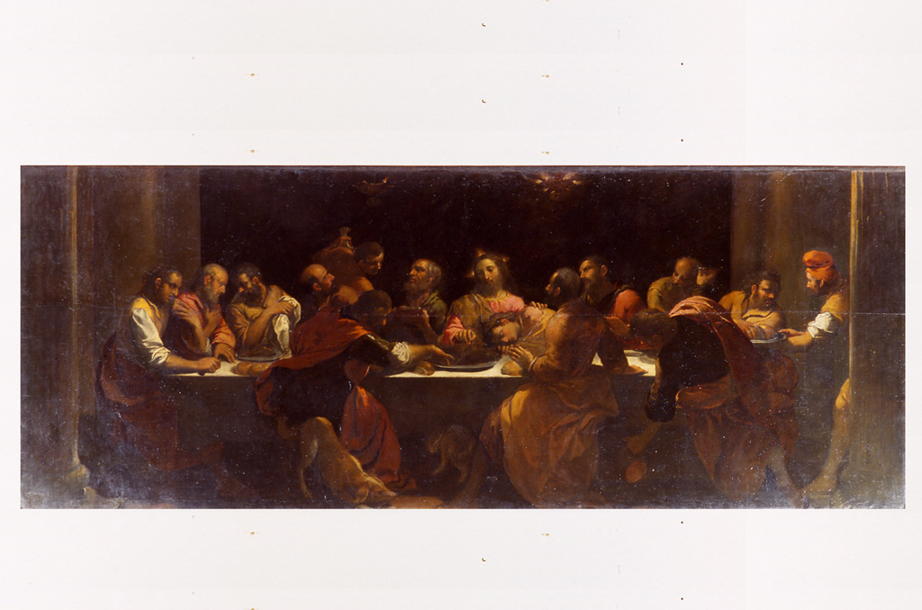 Ultima Cena (dipinto, elemento d'insieme) di Scarsella Ippolito detto Scarsellino (sec. XVII)