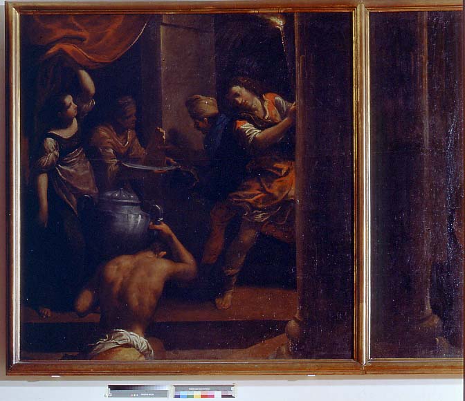 scena di genere (dipinto, elemento d'insieme) di Scarsella Ippolito detto Scarsellino (sec. XVII)
