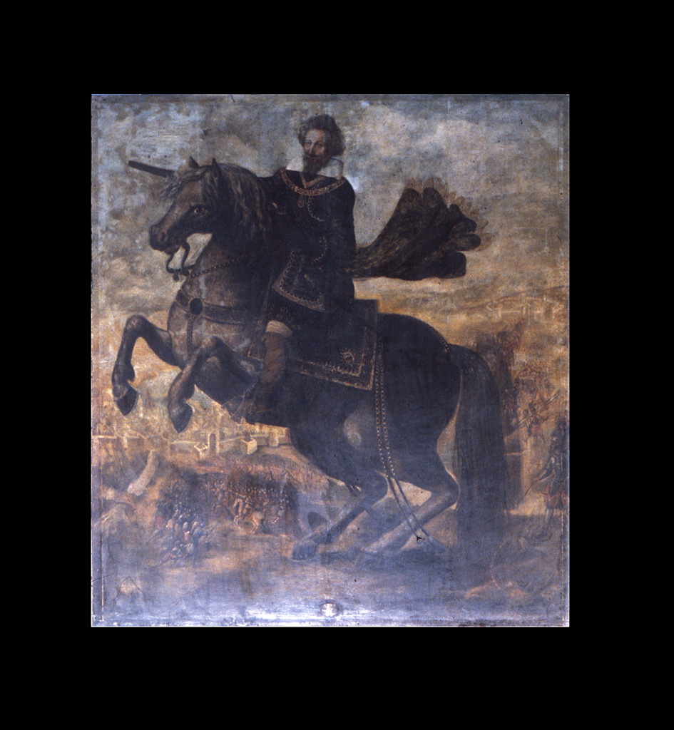 ritratto equestre di Ghiron Francesco Villa (dipinto) - ambito Italia settentrionale (sec. XVII)