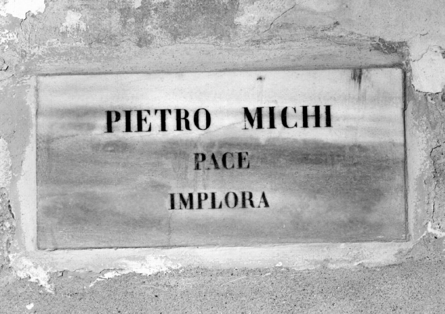 lapide tombale - ambito faentino (sec. XIX)