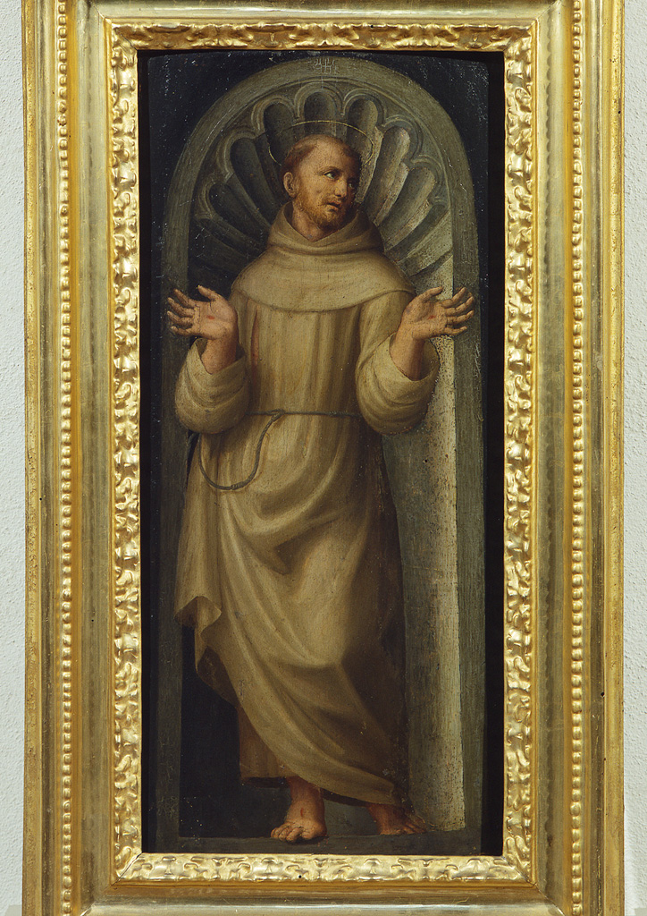 San Francesco d'Assisi (dipinto, elemento d'insieme) di Francucci Innocenzo detto Innocenzo da Imola (sec. XVI)