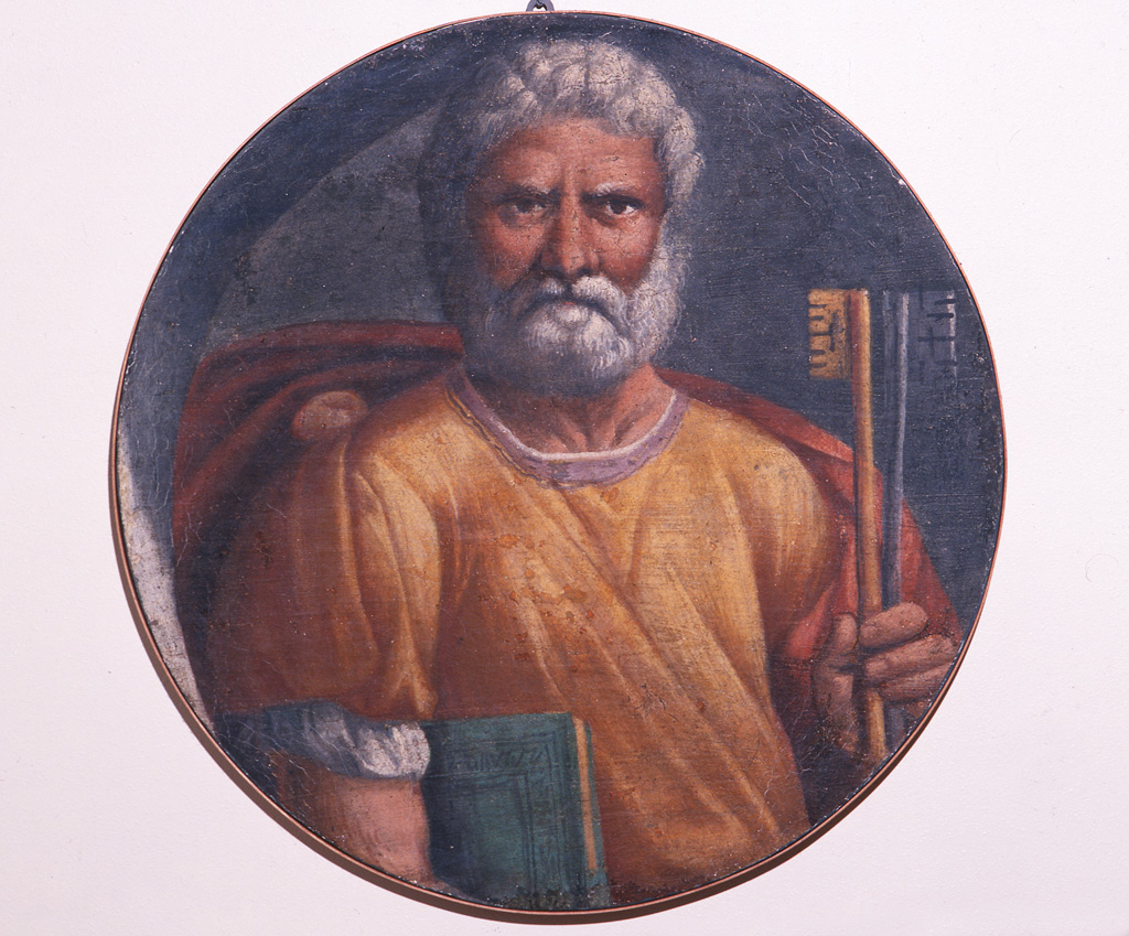 San Pietro (dipinto murale, elemento d'insieme) di Tisi Benvenuto detto Garofalo (e aiuti) (sec. XVI)