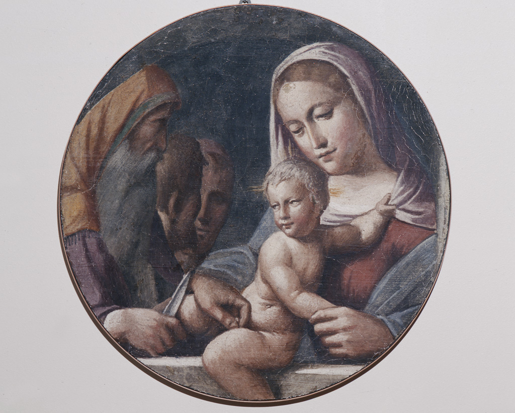 Circoncisione di Gesù (dipinto murale, elemento d'insieme) di Tisi Benvenuto detto Garofalo (attribuito) (sec. XVI)