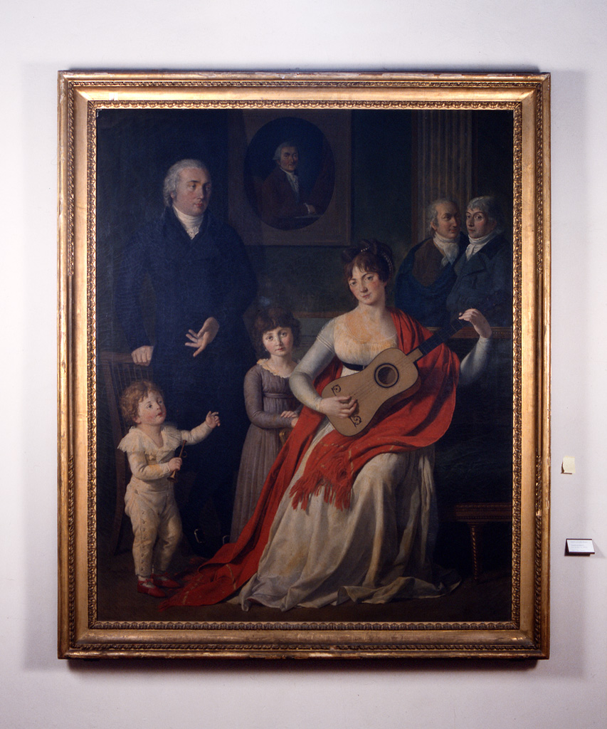 ritratto di famiglia (dipinto) di Menageot Francois Guillaume (sec. XIX)