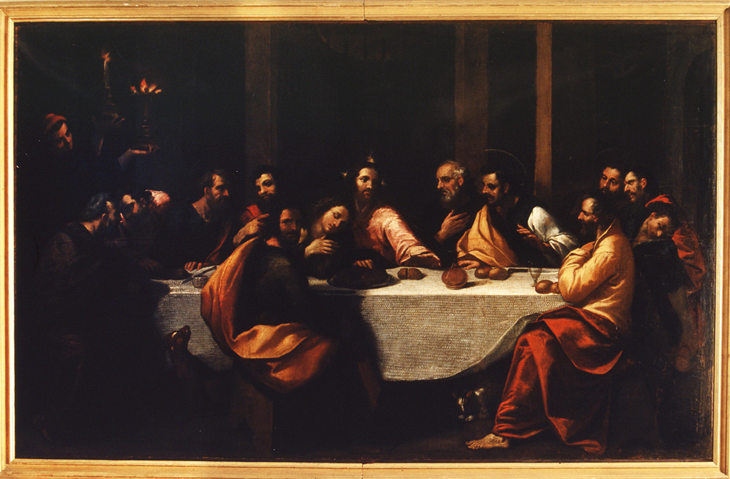 Ultima Cena (dipinto) di Scarsella Ippolito detto Scarsellino (sec. XVII)