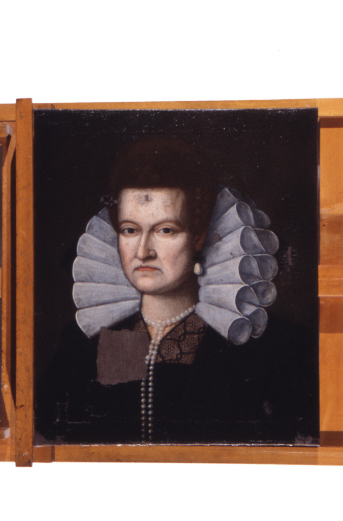 ritratto di Lucrezia Sacrati Pasini (dipinto) - ambito emiliano (ultimo quarto sec. XVI)