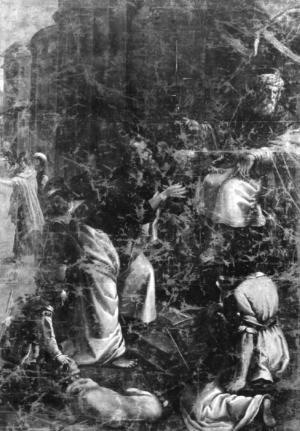 scena biblica (dipinto) - ambito ferrarese (sec. XVII)