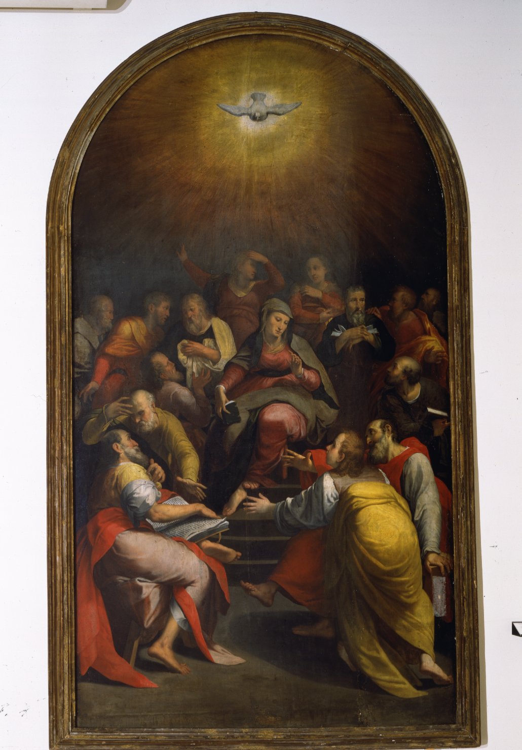 Pentecoste (dipinto) di Mazzuoli Giuseppe detto Bastarolo (sec. XVI)