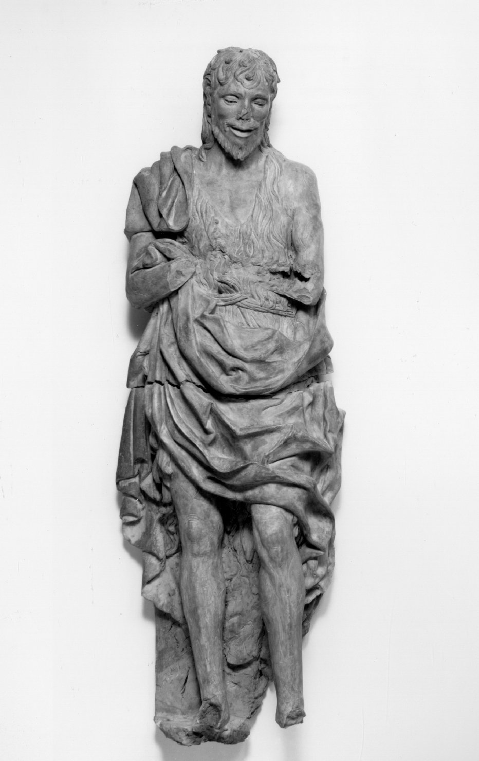 San Giovanni Battista (statua) di Lombardi Alfonso (cerchia) (secc. XV/ XVI)