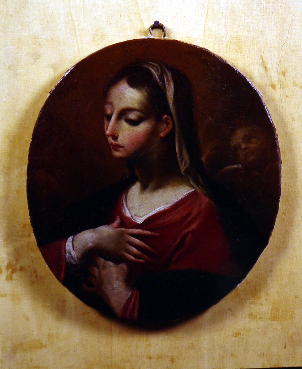 Madonna annunciata (dipinto, elemento d'insieme) di Dal Sole Giovan Gioseffo (inizio sec. XVIII)