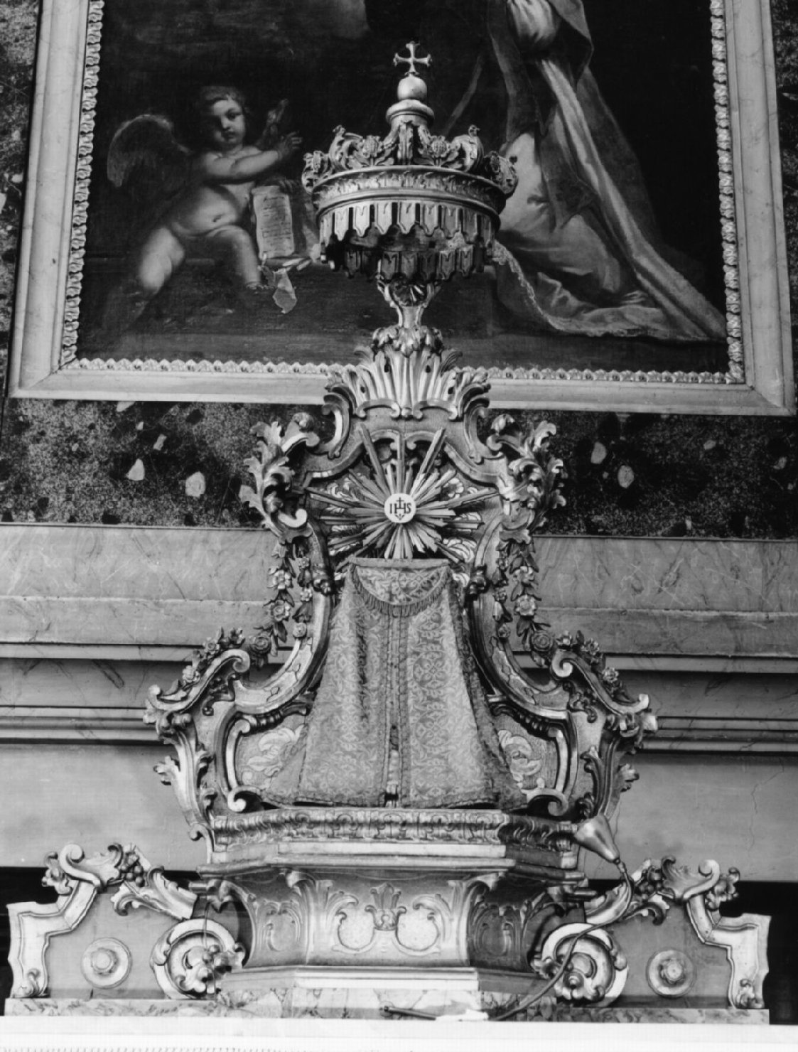 tronetto per esposizione eucaristica - bottega romagnola (metà sec. XVIII)