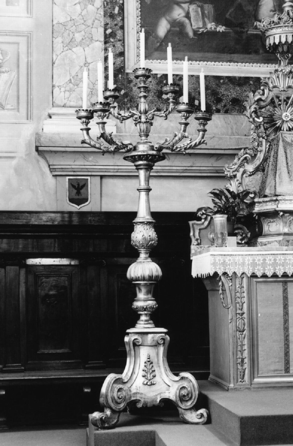 candelabro - produzione faentina (prima metà sec. XIX)