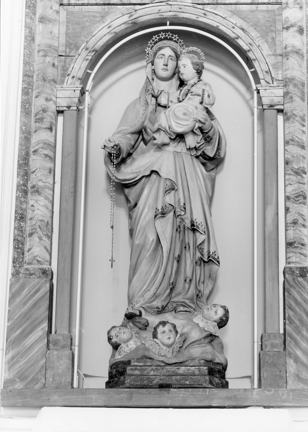 Madonna del Rosario (statua) - manifattura emiliano-romagnola (fine sec. XIX)