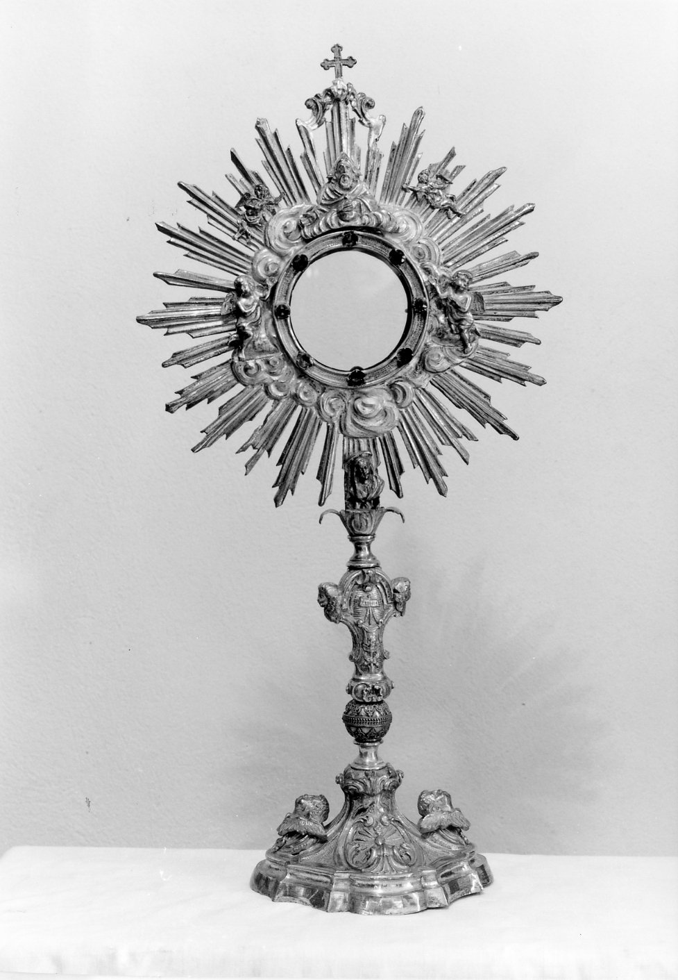 ostensorio - a raggiera - manifattura emiliano-romagnola (metà sec. XIX)