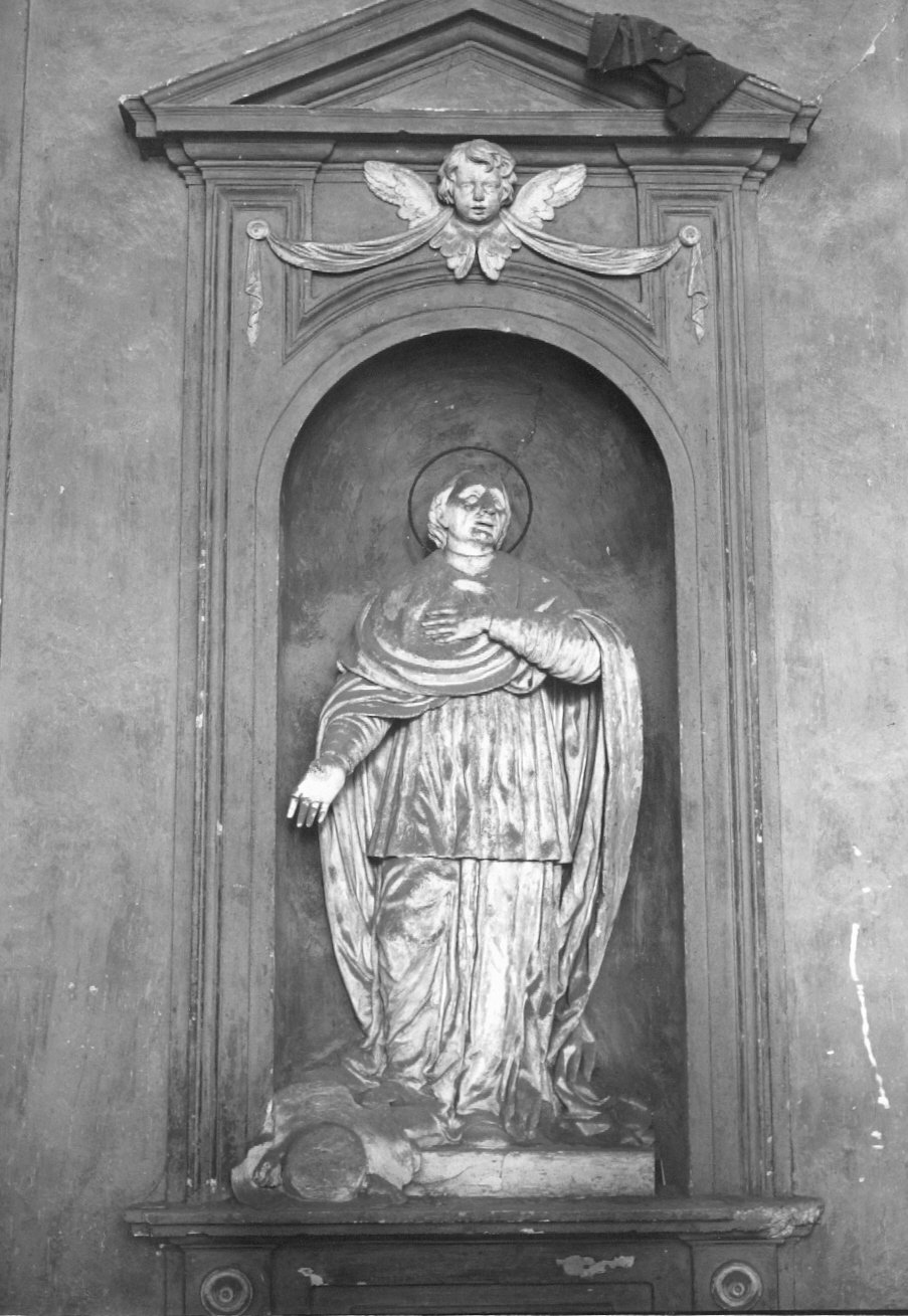 San Carlo Borromeo (statua) - ambito faentino (sec. XVIII)