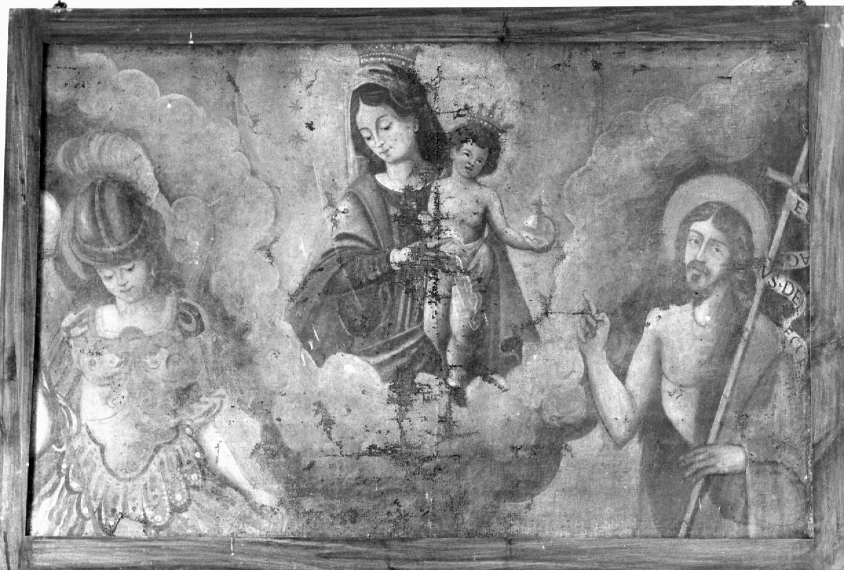 Madonna, San Michele e San Giovanni Battista (pala d'altare) - ambito faentino (sec. XVIII)