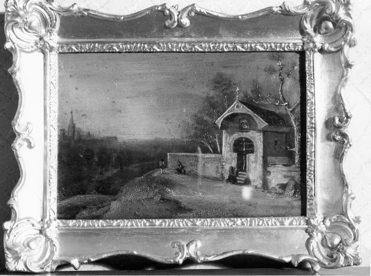 Paesaggio (dipinto) - ambito emiliano-romagnolo (fine sec. XIX)