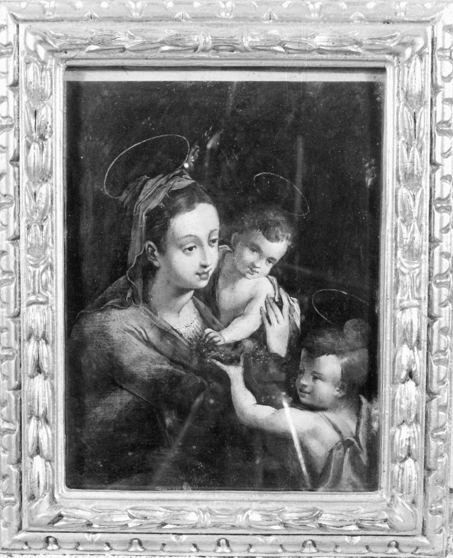 Madonna col Bambino e San Giovannino (dipinto) - ambito emiliano-romagnolo (fine sec. XIX)