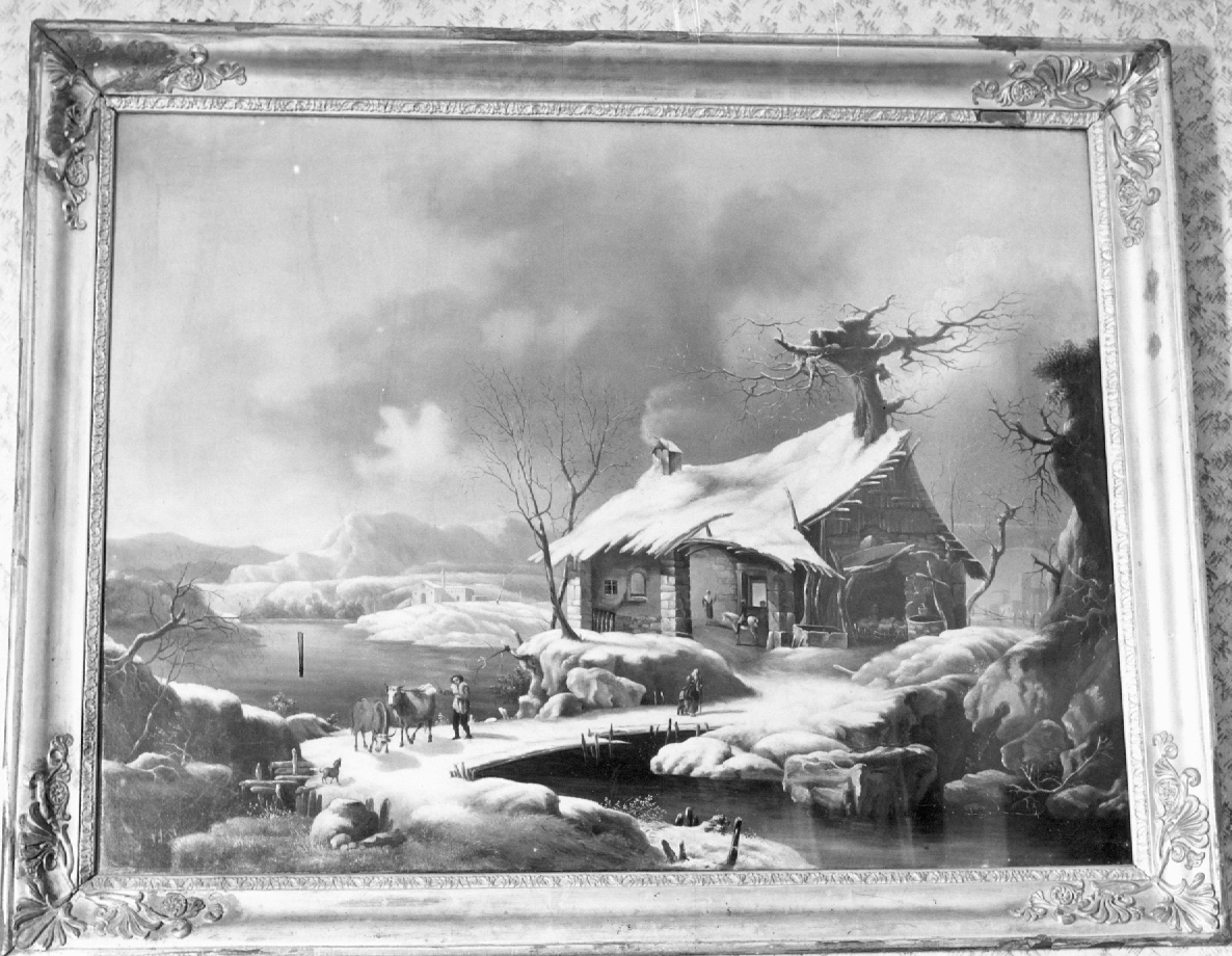 Paesaggio (dipinto) - ambito lombardo (sec. XX)