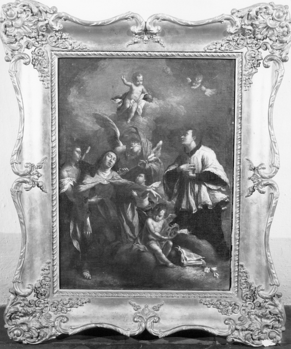 Santa Teresa d'Avila, San Luigi e Angeli (dipinto) - ambito emiliano-romagnolo (fine sec. XVIII)