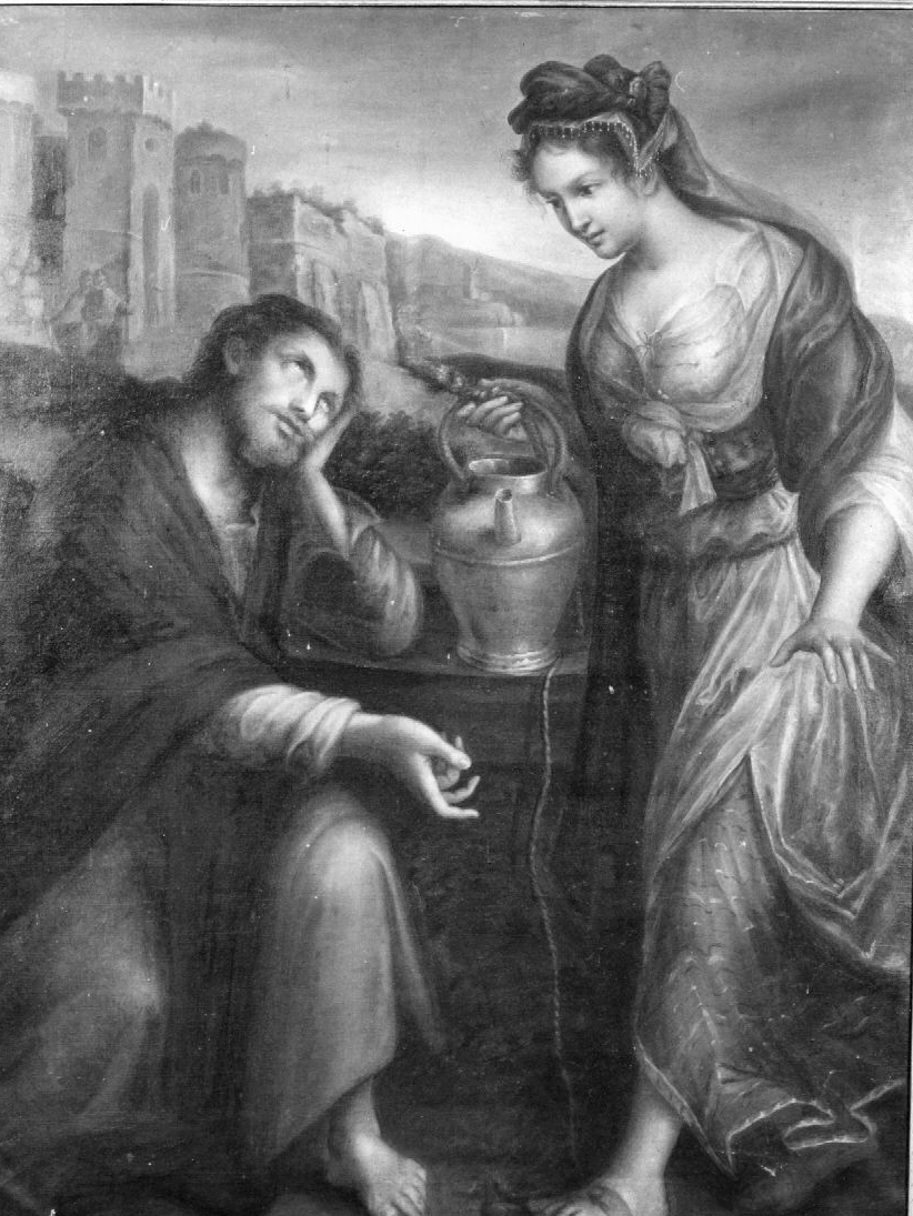 Cristo e la Samaritana (dipinto) - ambito emiliano-romagnolo (sec. XVIII)