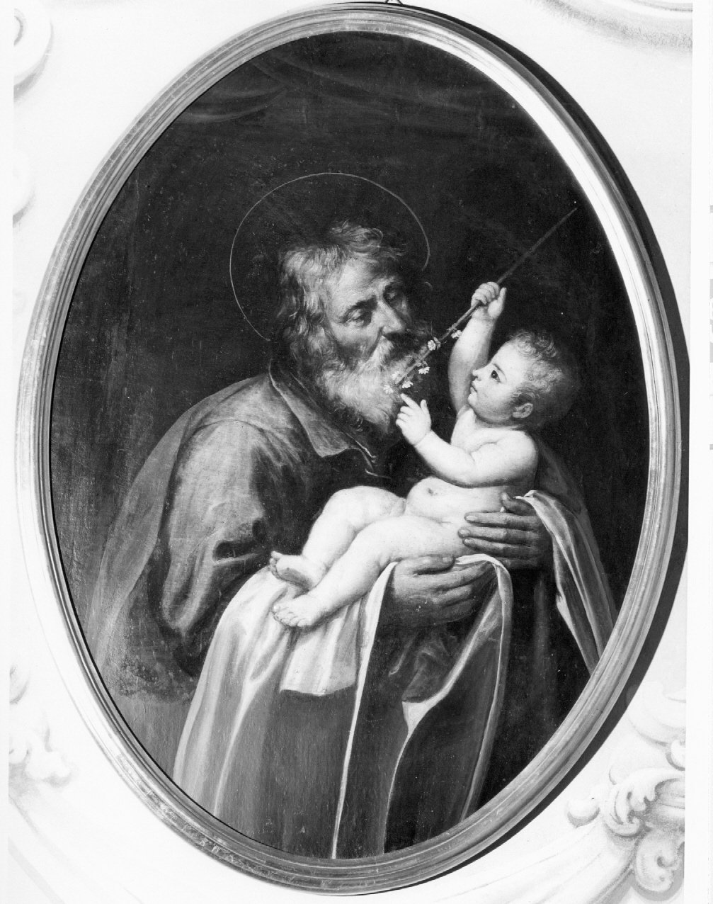San Giuseppe e Gesù Bambino (dipinto) - ambito emiliano-romagnolo (sec. XIX)