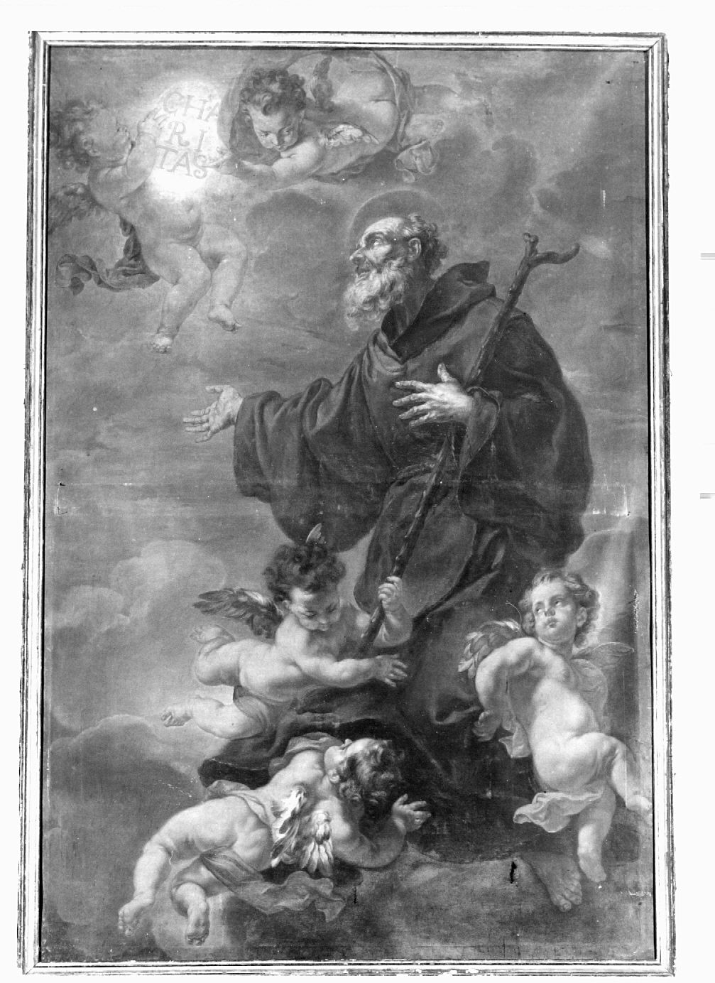 San Francesco di Paola (pala d'altare) di Savolini Cristoforo (seconda metà sec. XVII)