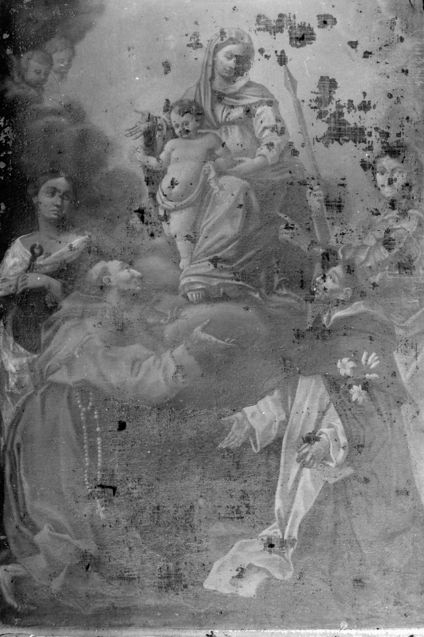 Madonna col Bambino e Santi (dipinto) - ambito emiliano-romagnolo (fine sec. XVII)