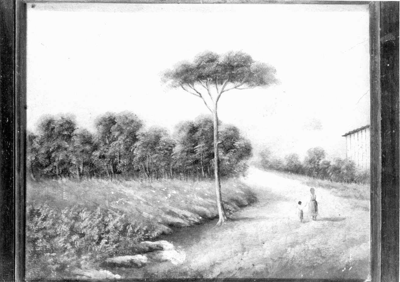 Paesaggio (dipinto) - ambito emiliano-romagnolo (fine sec. XIX)
