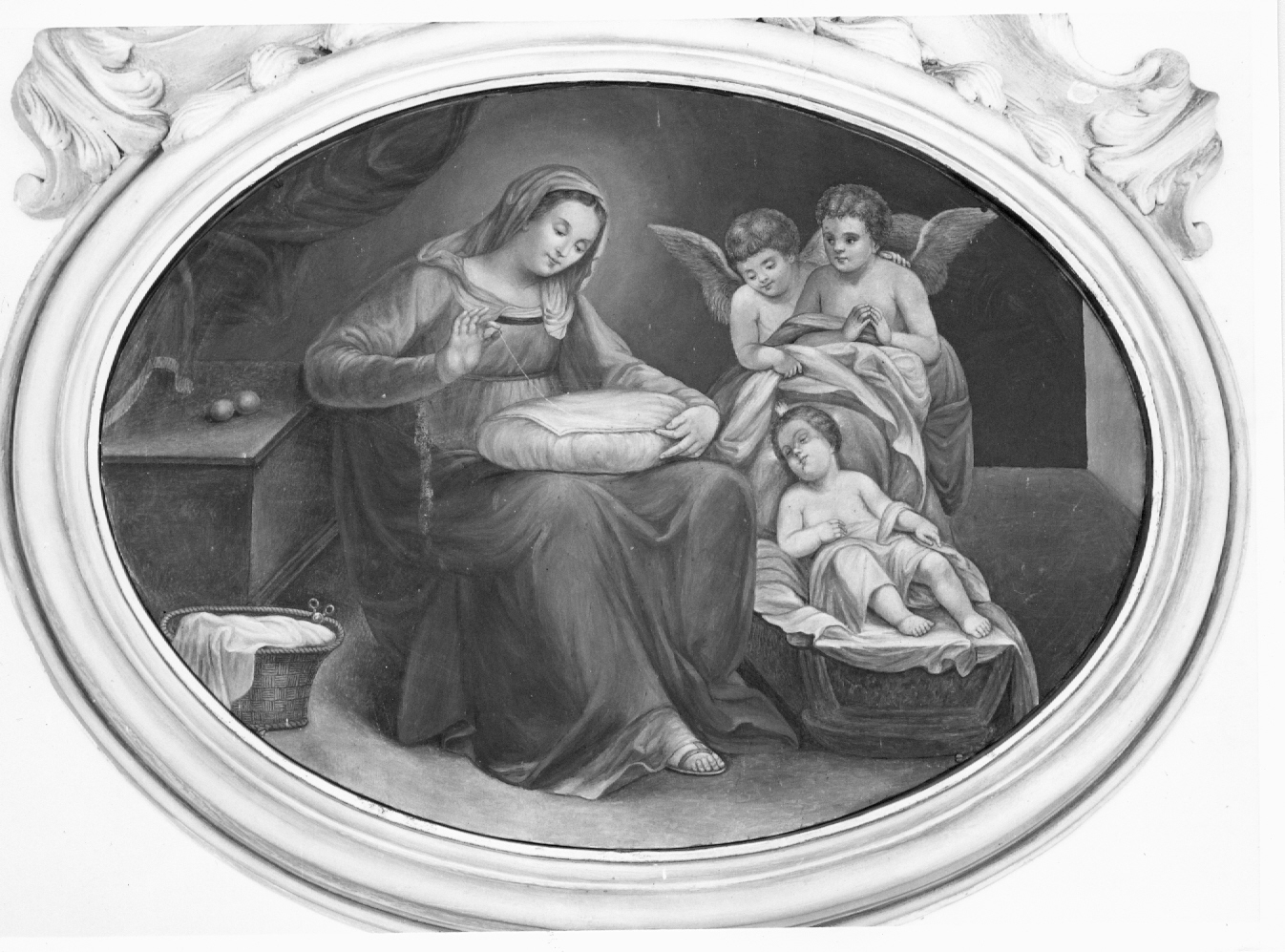 Madonna col Bambino e Angeli (dipinto) - ambito faentino (inizio sec. XVIII)