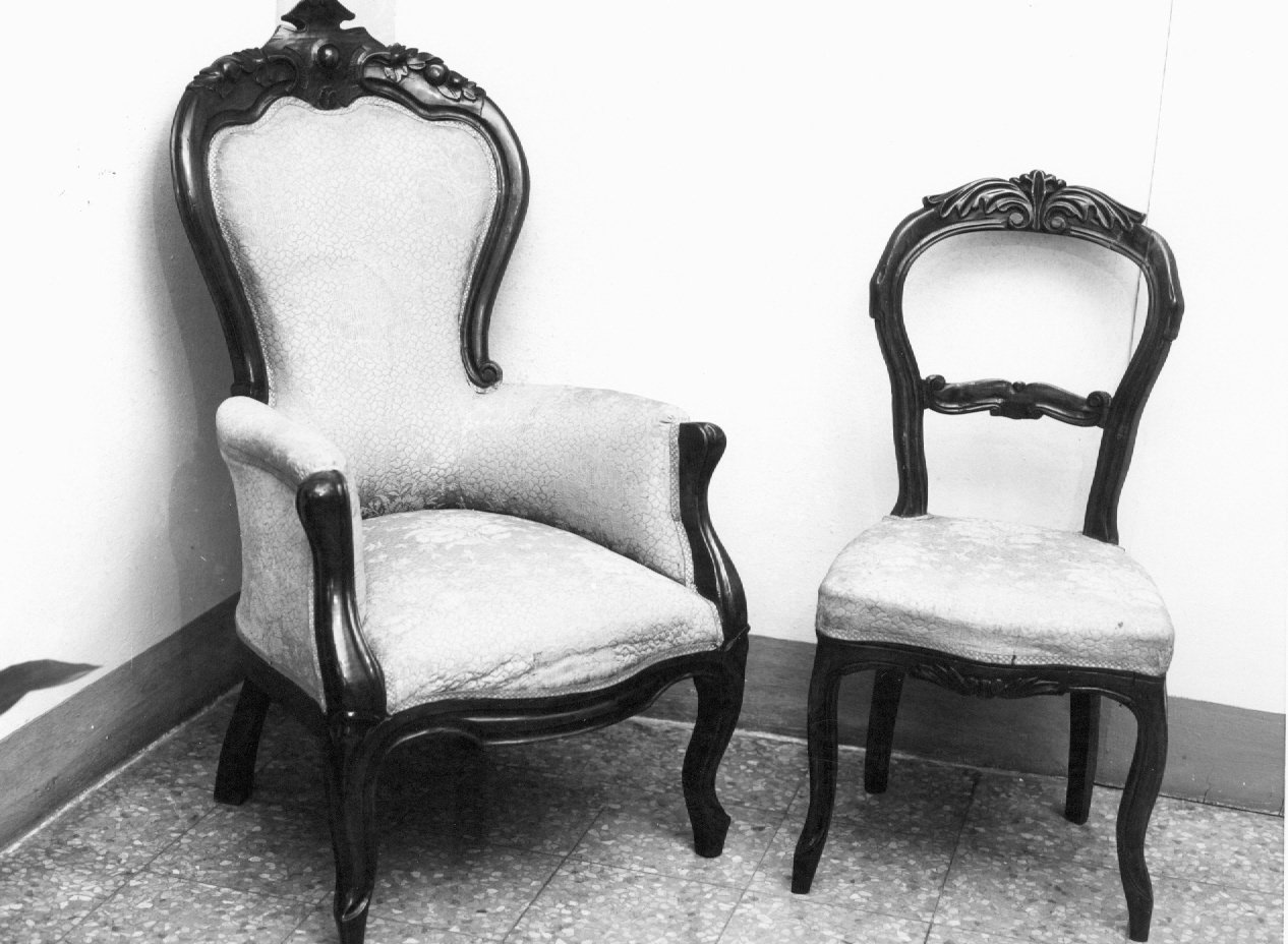 poltrona - ambito lombardo (sec. XIX)