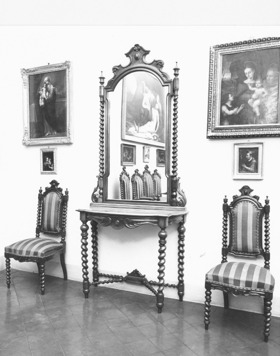 specchiera - produzione lombarda (fine sec. XIX)