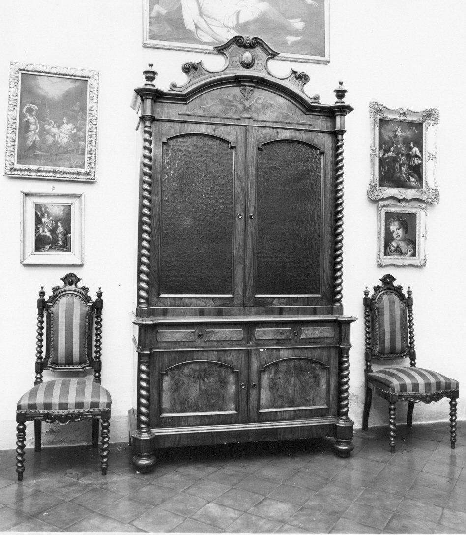 credenza - produzione lombarda (fine sec. XIX)