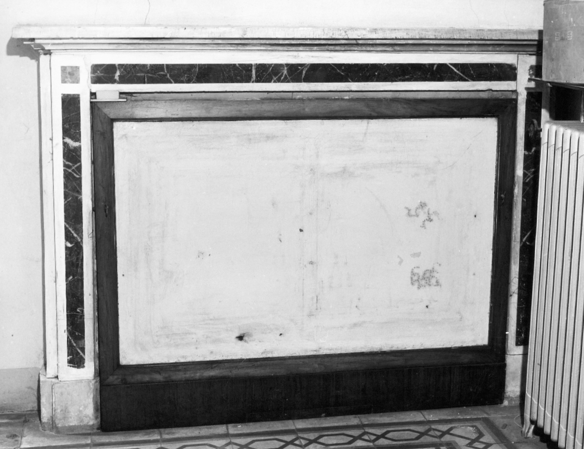 mostra di camino - ambito faentino (inizio sec. XVIII)